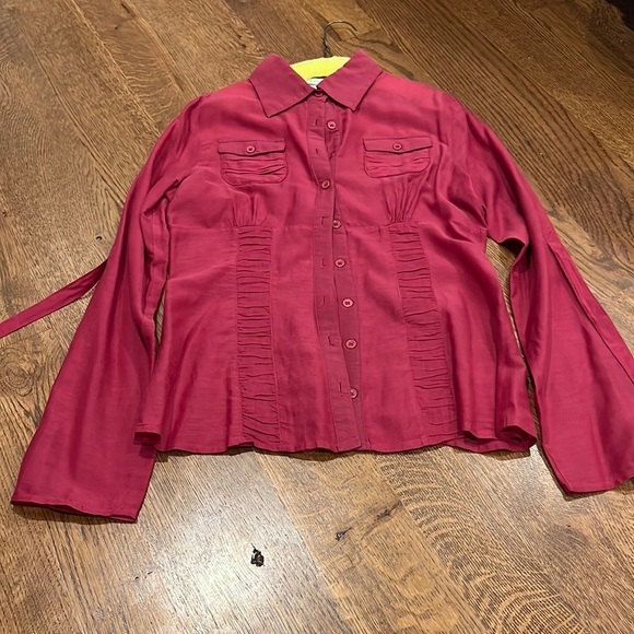 Esley Women’s Blouse Red Size Small - Picture 1 of 3